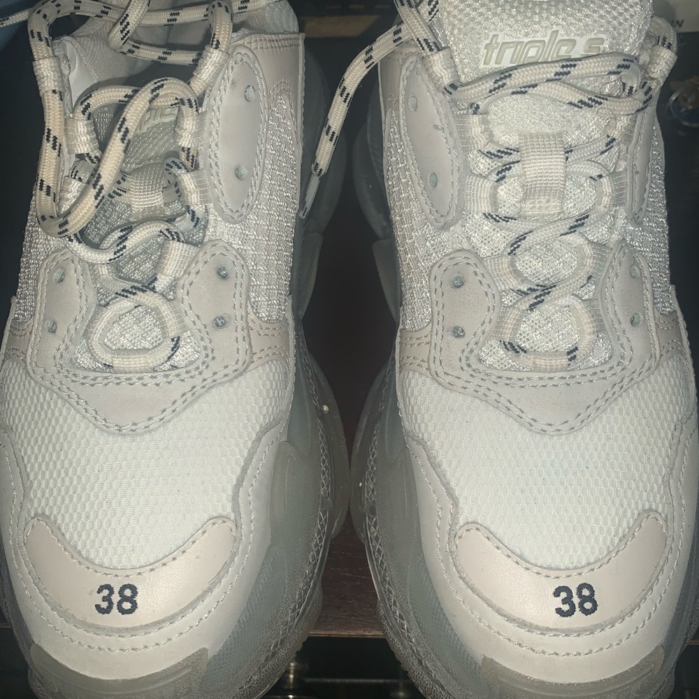 balenciagas triples S clear sole